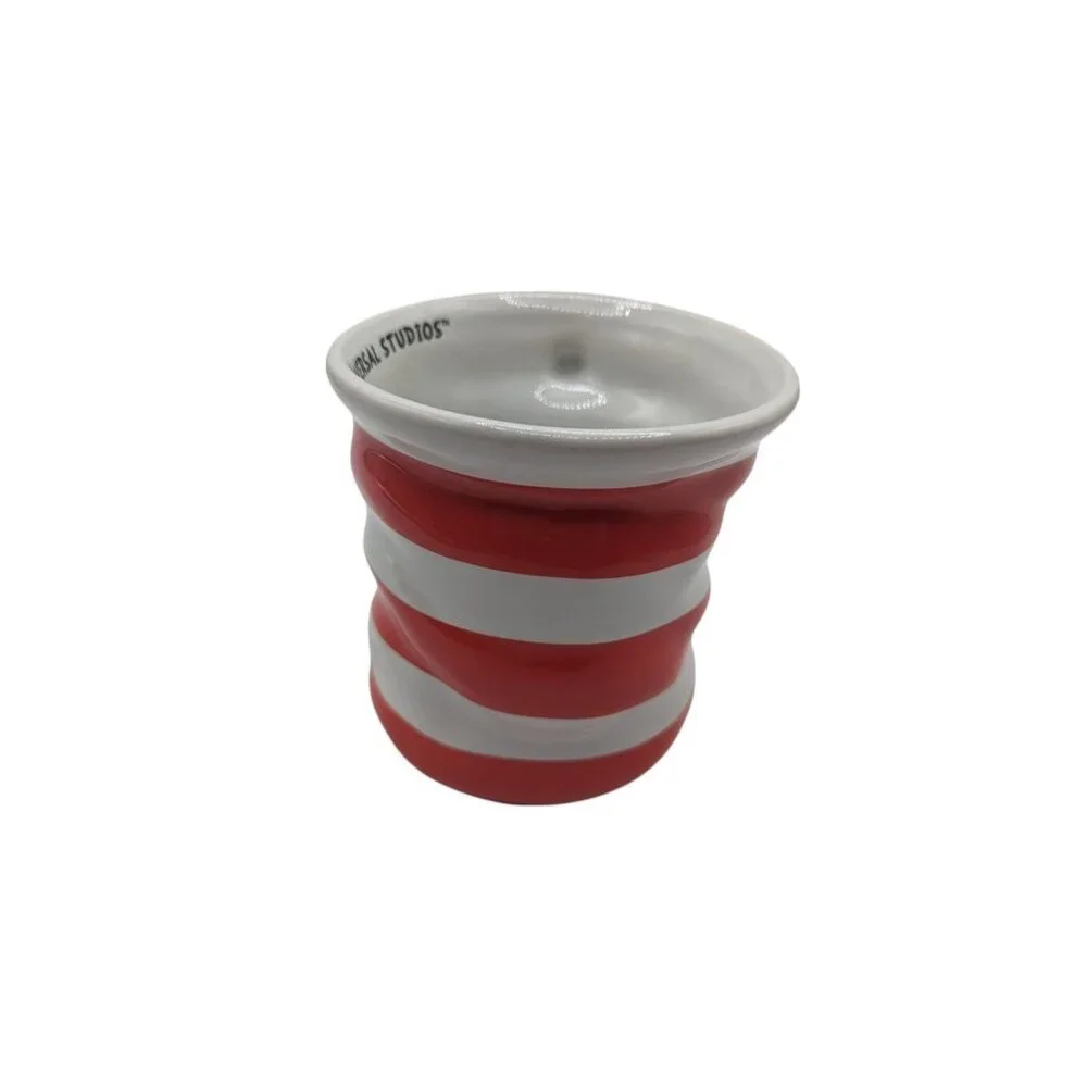 Dr Seuss Universal Studios Ceramic Sculpted Cat In The Hat Mug Cup
